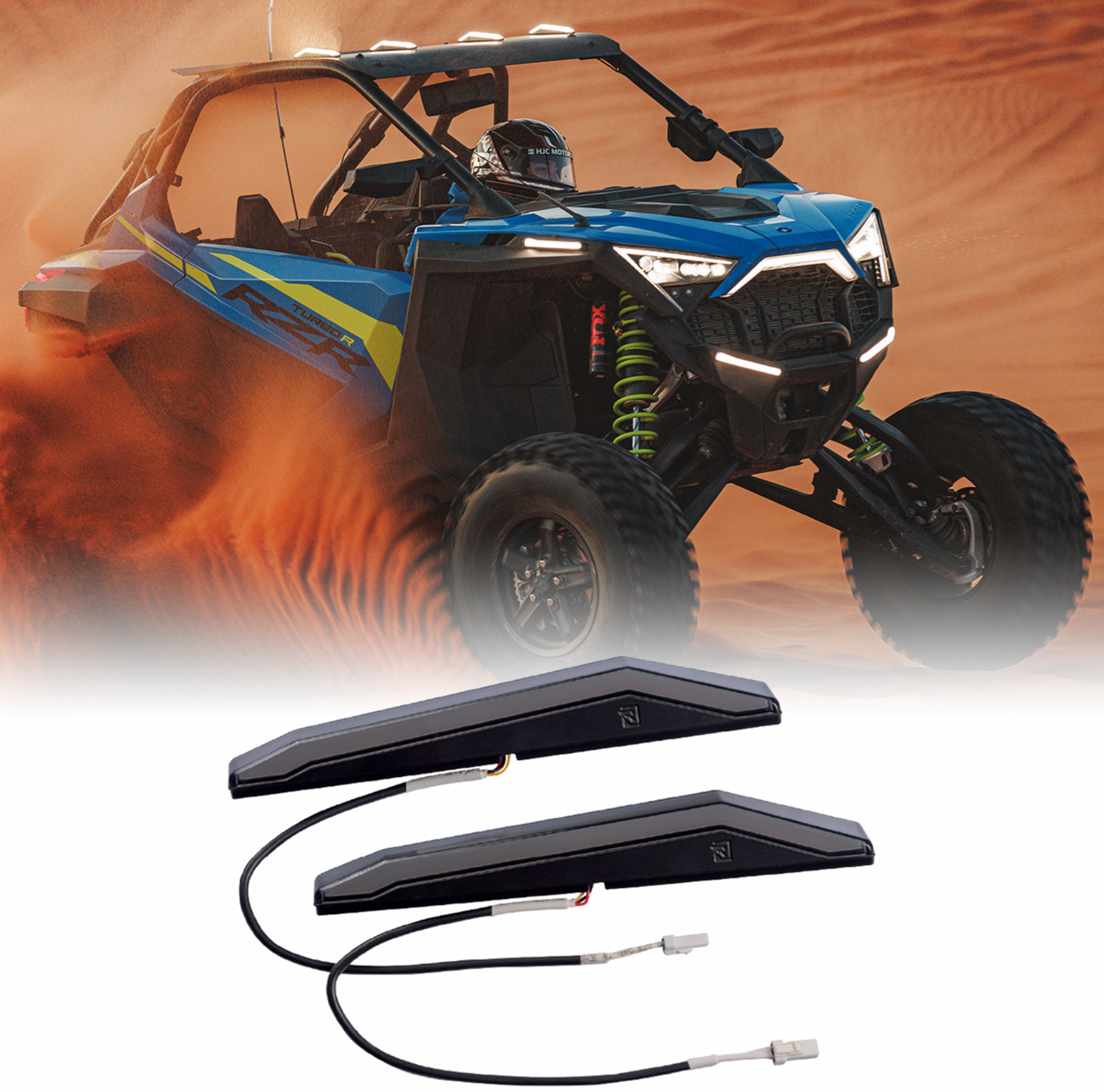 Ravek Apex Lights™ - Running - White - RZR Turbo R Polaris