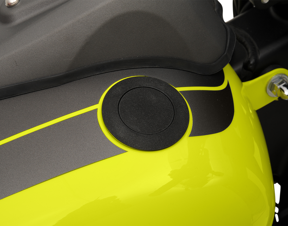 Drag specialties Gas Cap - Vented Pop-Up - Black Wrinkle Harley Davidson