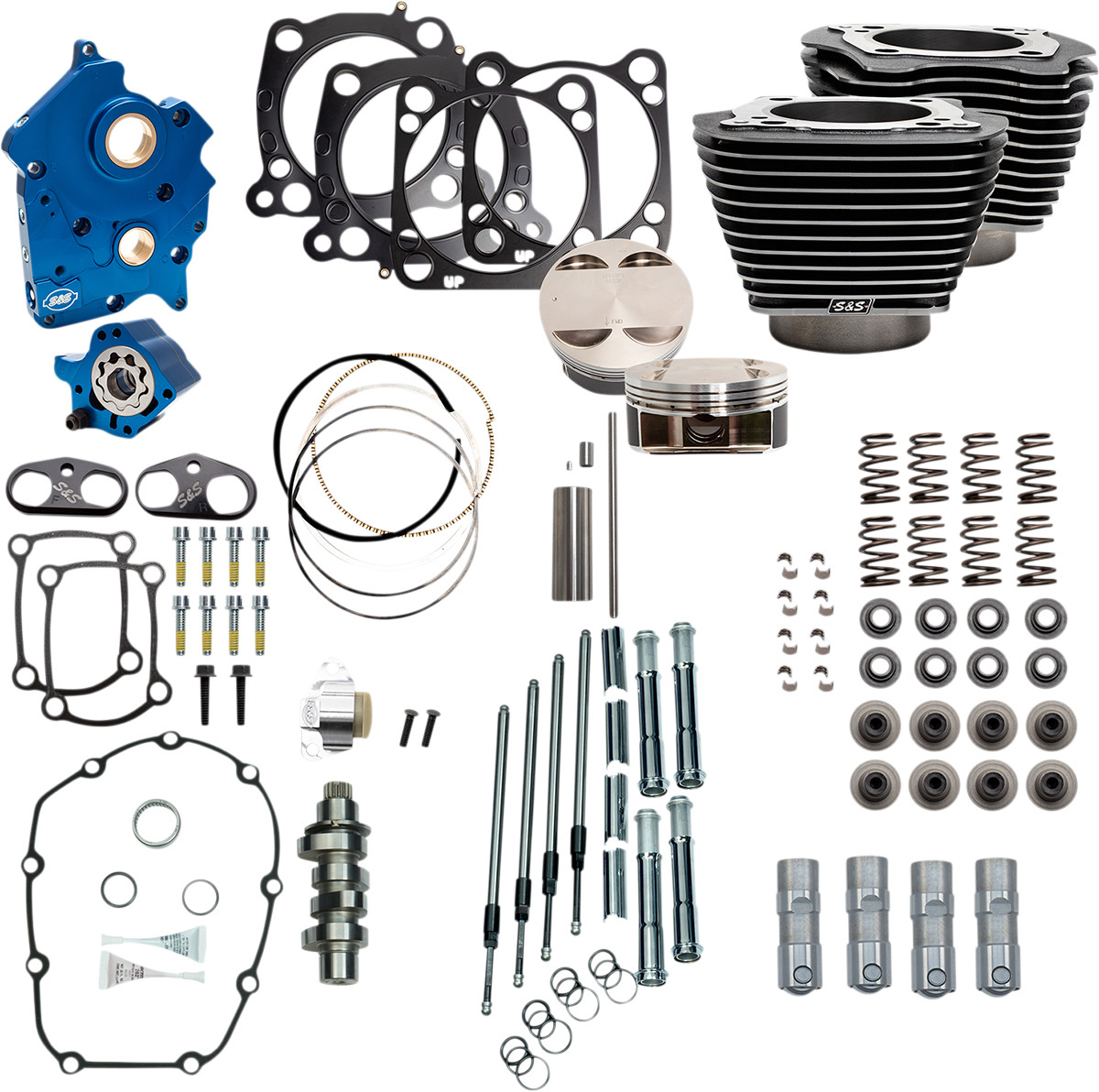 S&S CYCLE 128" Power Package for 114"/117" Oil Cooled M8