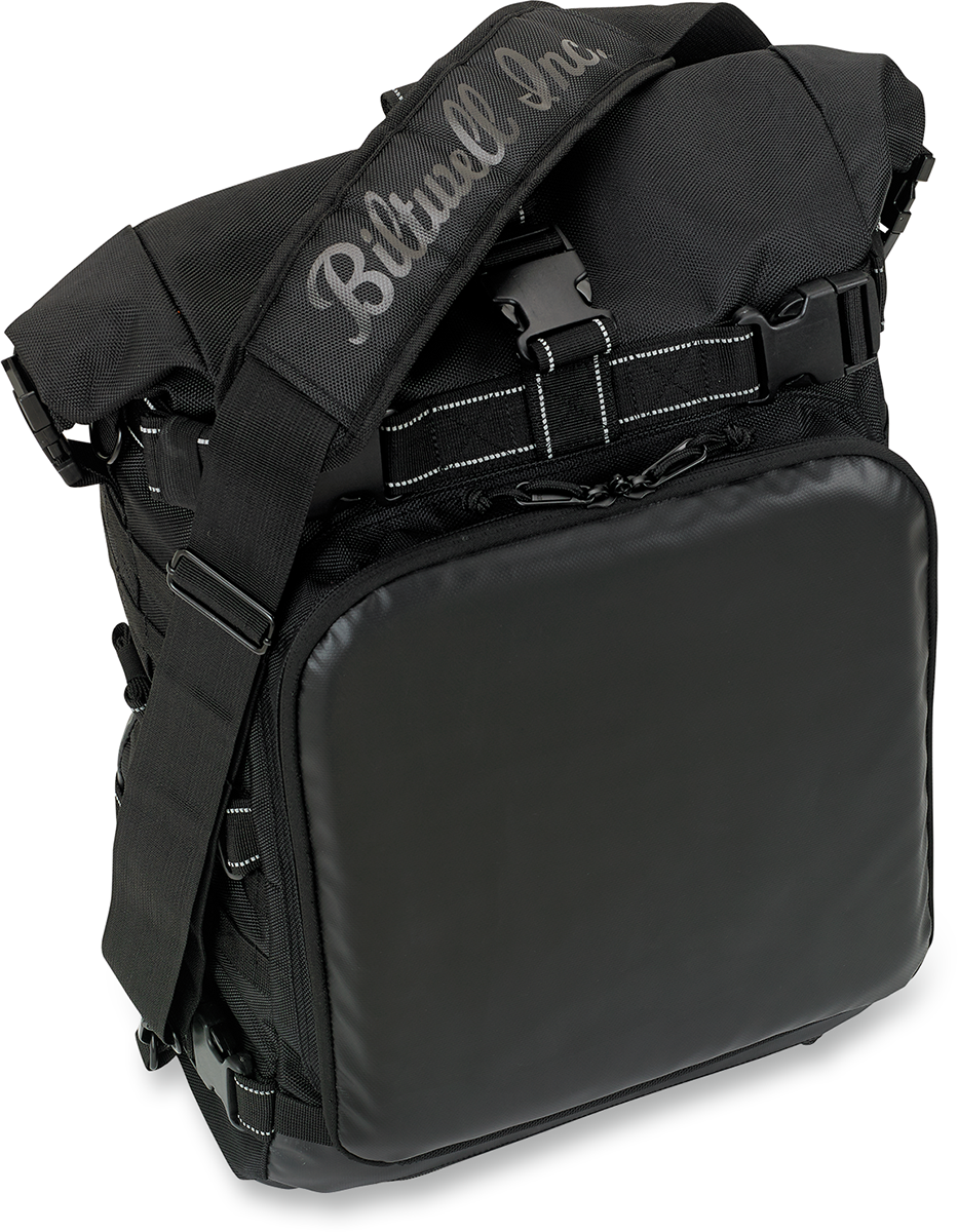 Biltwell Textile Black Exfil-80 Rear Motorcycle Rack Bag for Harley Davidson