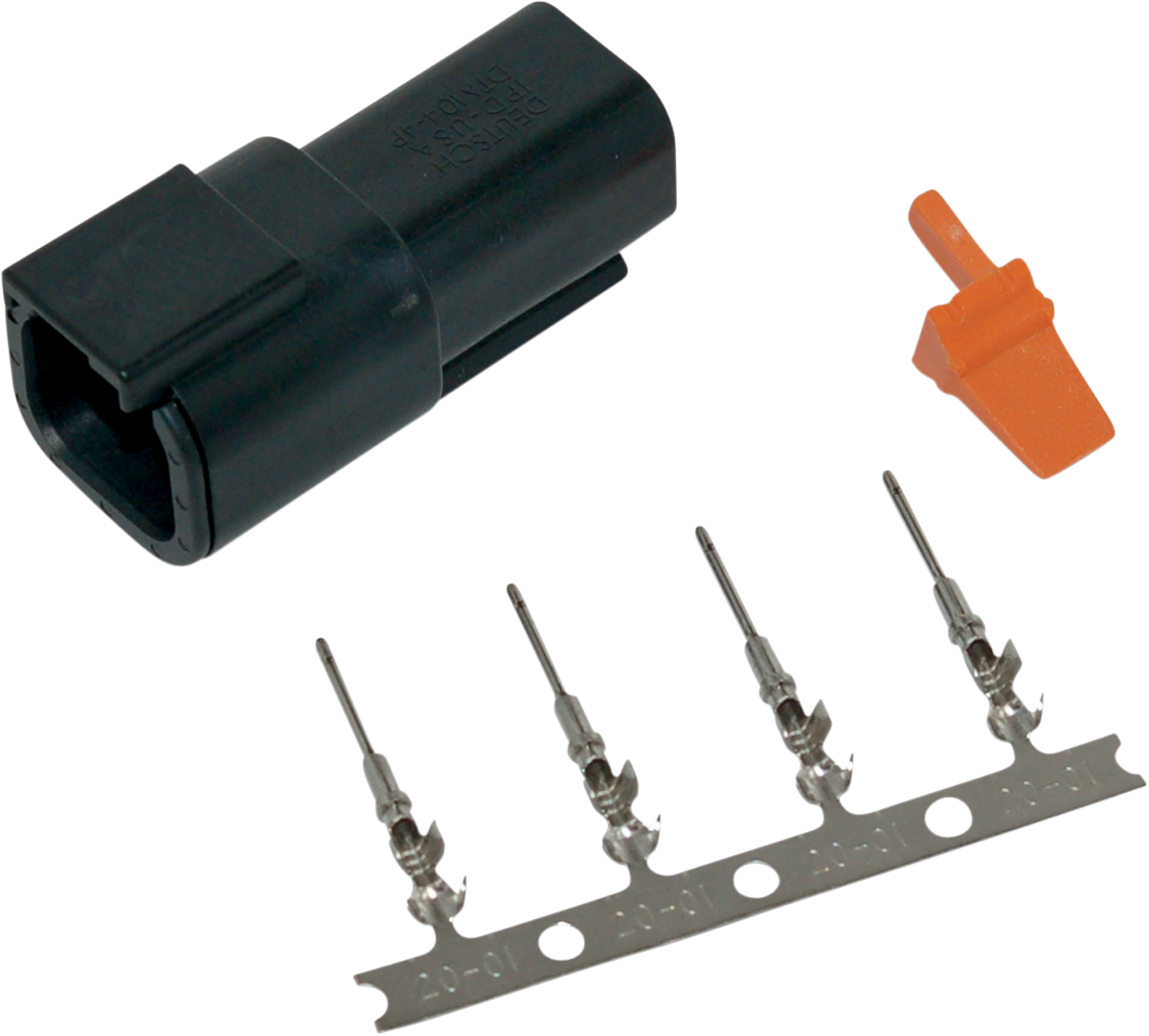 NAMZ Deutsch DTM Receptacle W/Stamped Terminals and Wedgelock