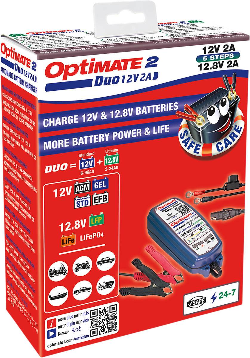 TECMATE Optimate™ 2 Duo Battery Charger/Maintainer