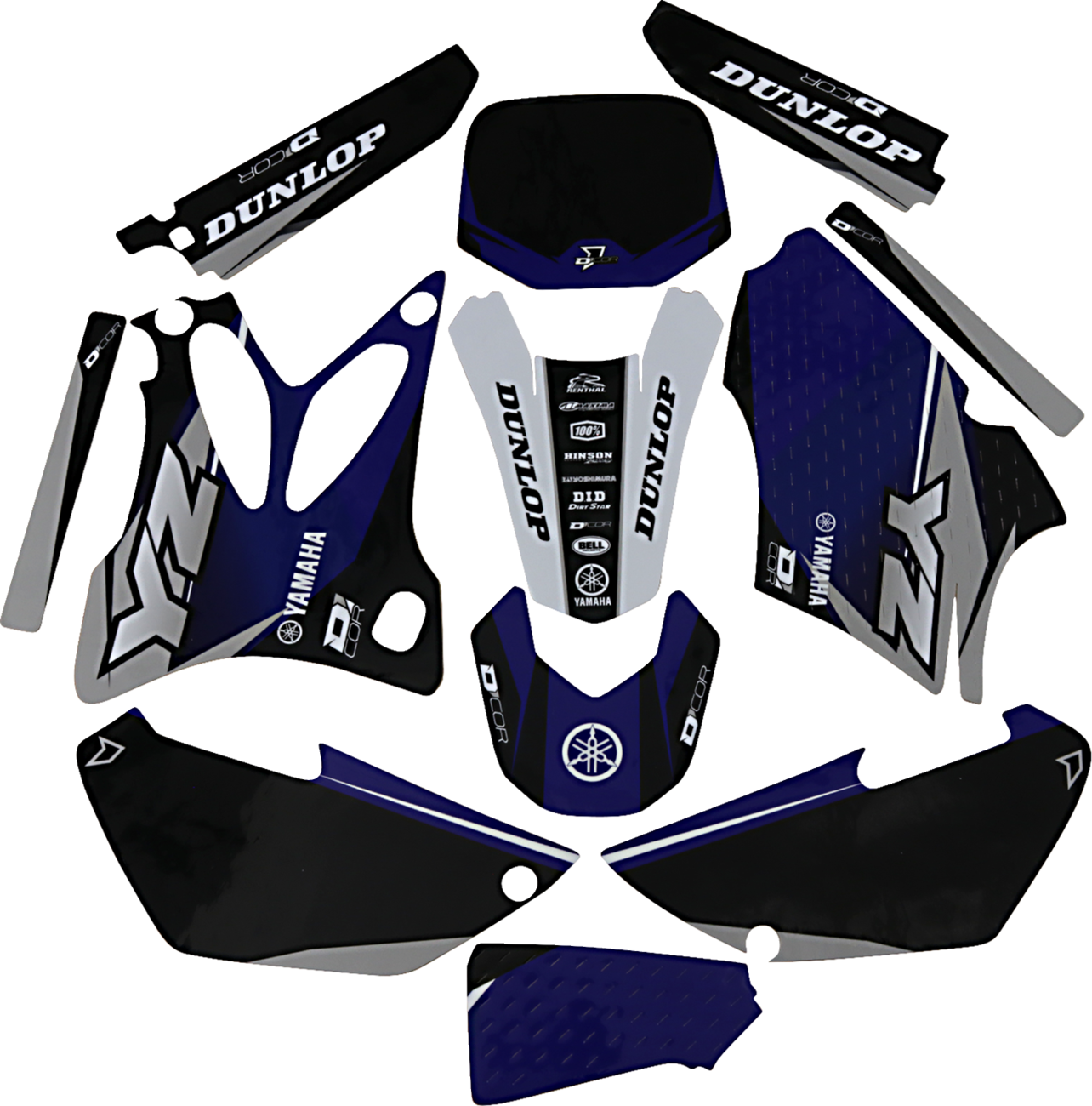 D'cor visuals Graphic Kit - Cor 9 Yamaha - YZ 85 '02-'14