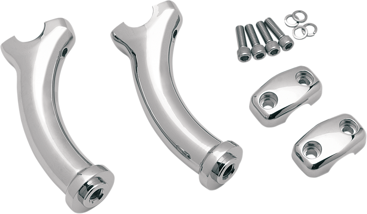 Drag specialties 5-1/2" Deuce Style Handlebar Risers - 2" 2001-2006 Harley Davidson FXSTDI Softail Deuce / 2000-2007 Harley Davidson FXSTD Softail Deuce