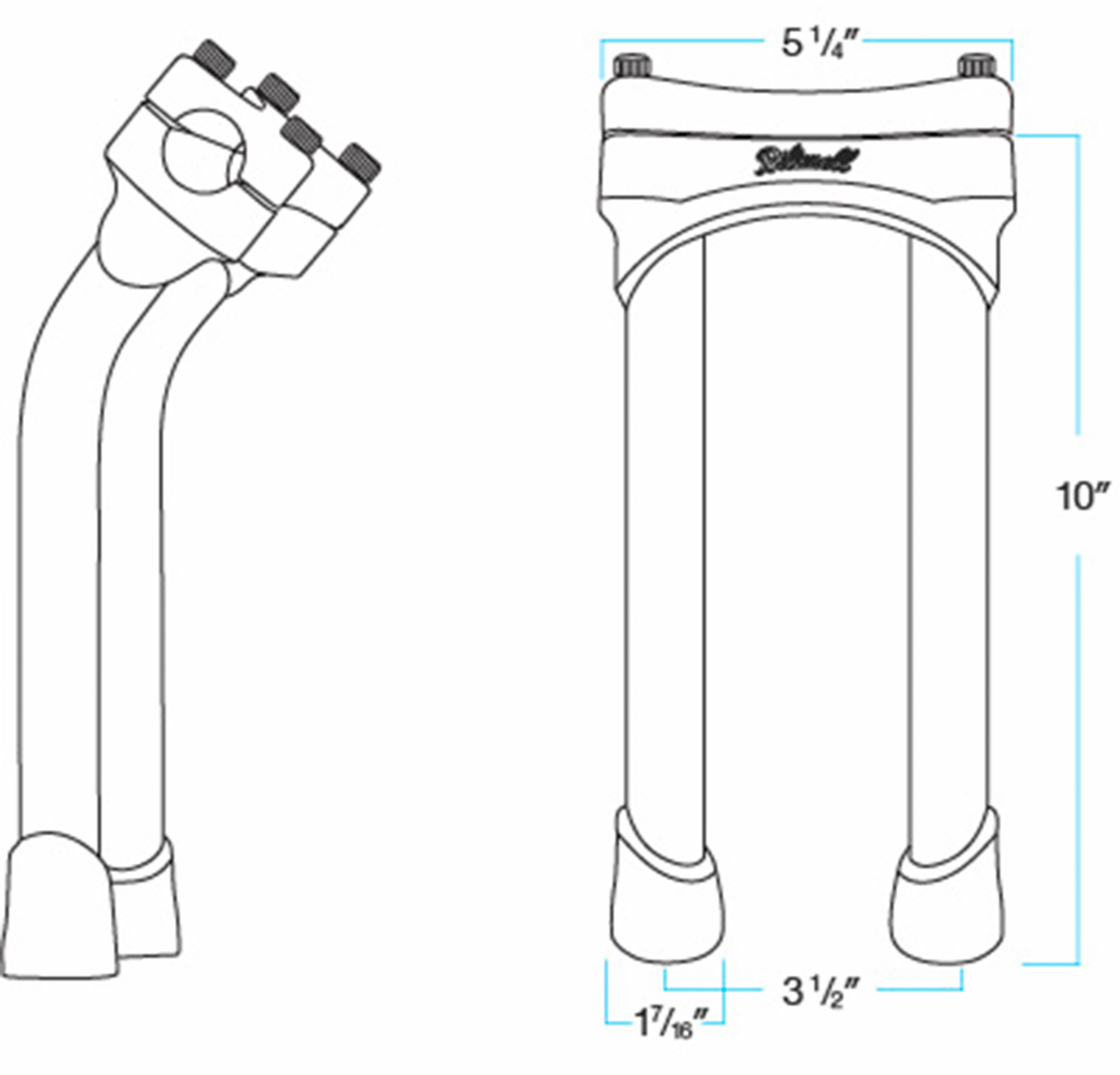 BILTWELL Murdock Handlebar Risers