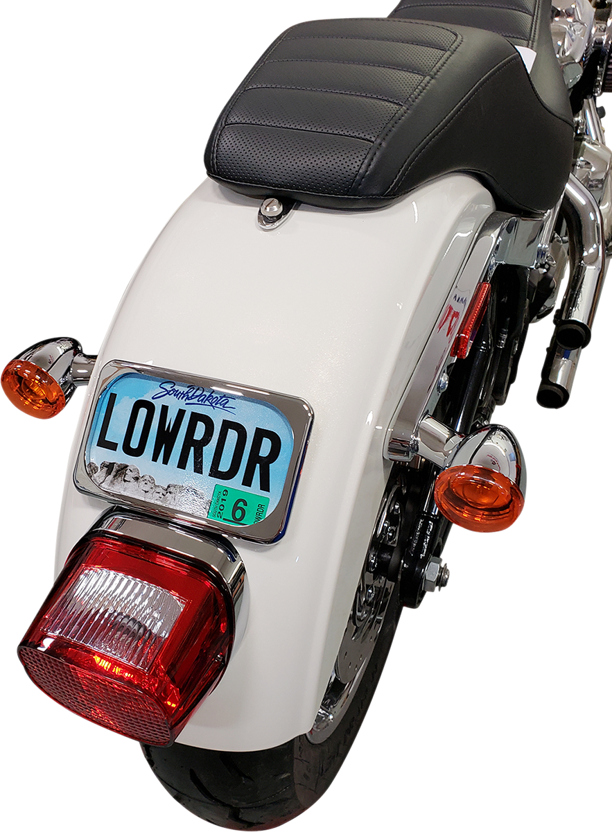 Drag specialties License Plate Mount - Large Radius