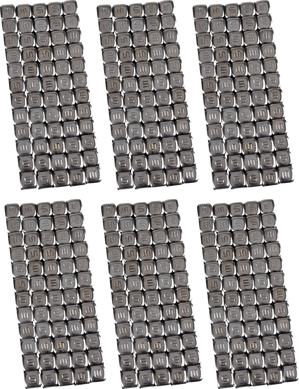 K&l supply Wheel Weights - Square - Adhesive Stick-On - Chrome - 360 Pack