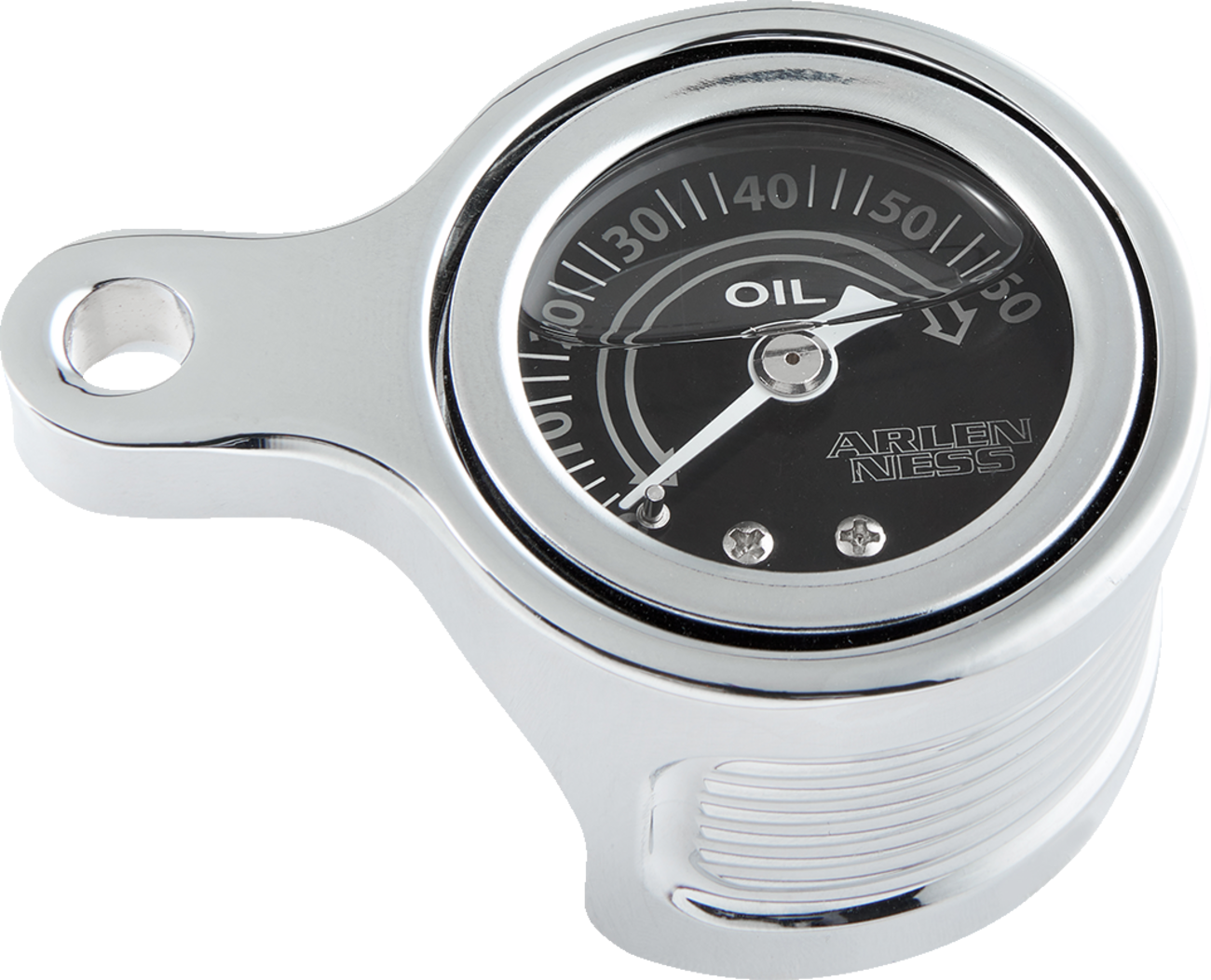 Arlen ness Oil Pressure Gauge Kit - Method® - Chrome Harley Davidson