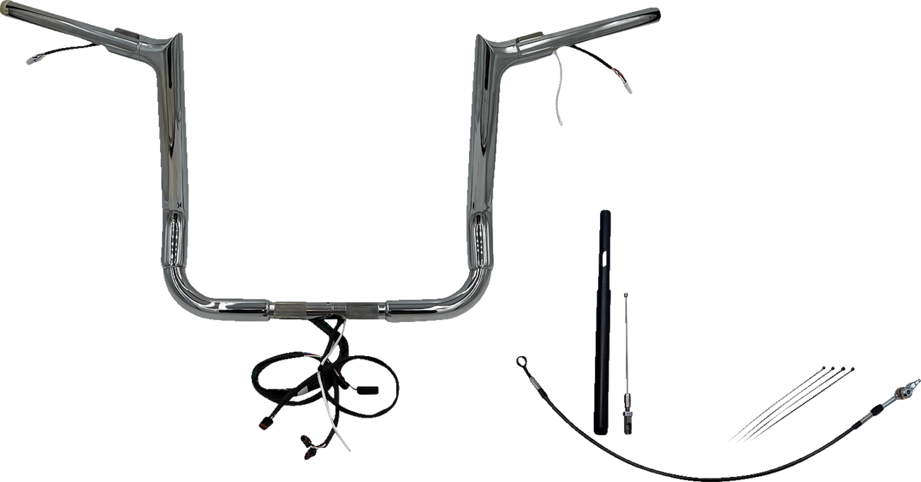 EZ Install Wired 1-1/2" Pointed Top Handlebar Kit