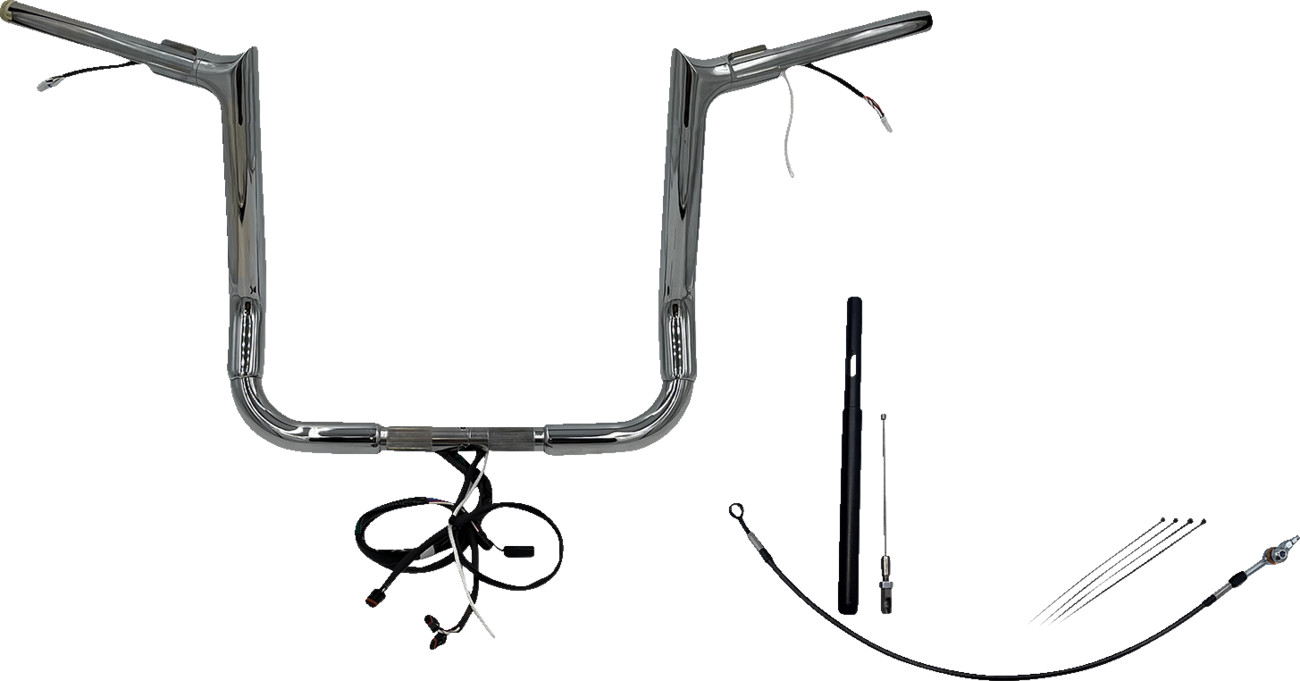 EZ Install Wired 1-1/2" Pointed Top Handlebar Kit