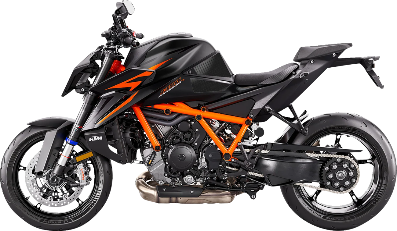 Stompgrip Traction Pad Tank Grips - Volcano - Black - 1390 Super Duke R EVO 2024-2025 KTM 1390 Super Duke R Evo