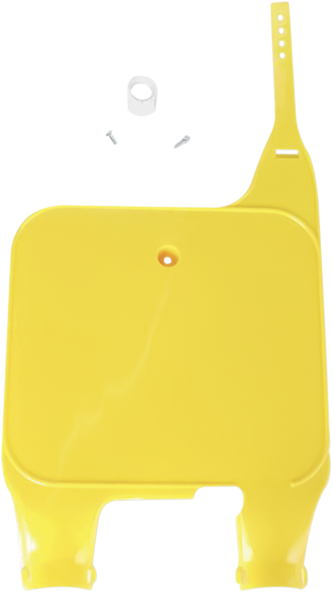 Ufo Front Number Plate - Yellow 1990-1995 Suzuki RM125 / 1989-1995 Suzuki RM250