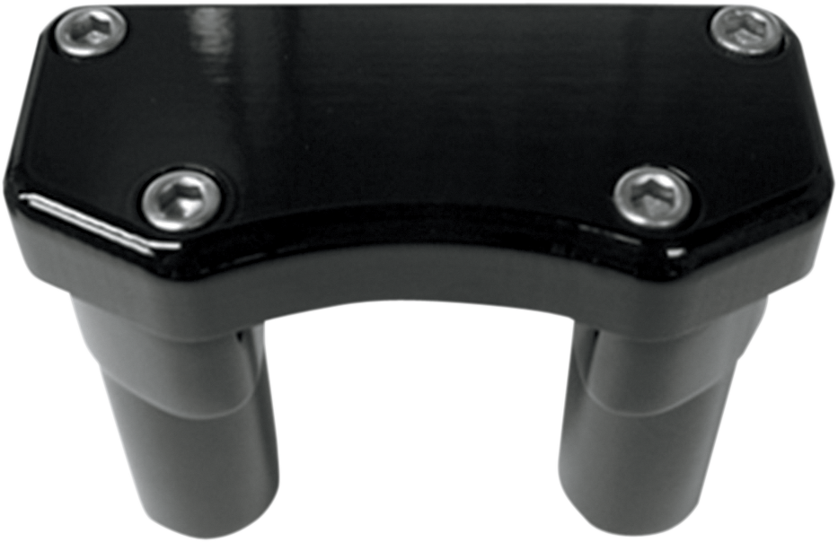 Drag specialties Handlebar Riser & Top Clamp Kit - 3" - Buffalo - Black
