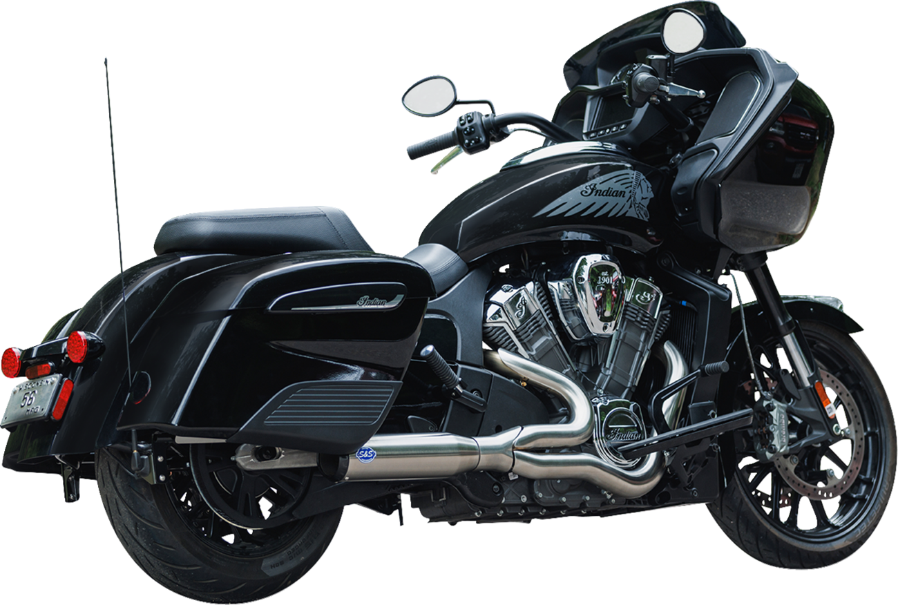 S&S Cycle 2-into-1 Race Only Qualifier Exhaust System For Indian 2020-2026