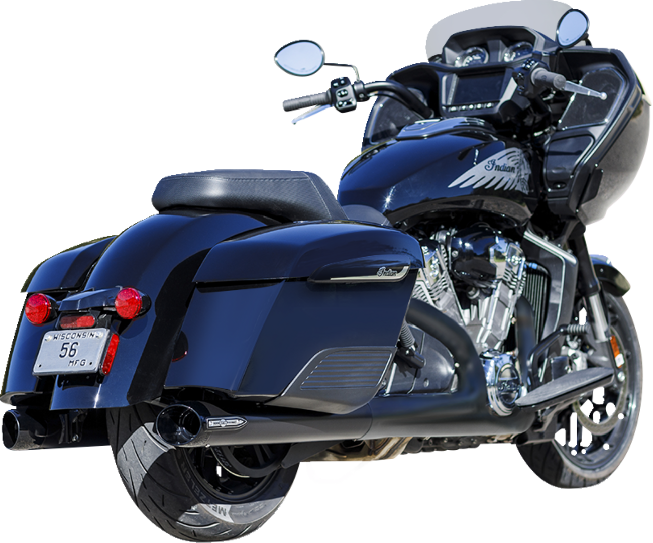 S&S Cycle Broadhead Slip-On Mufflers For Indian Touring 2014-2025