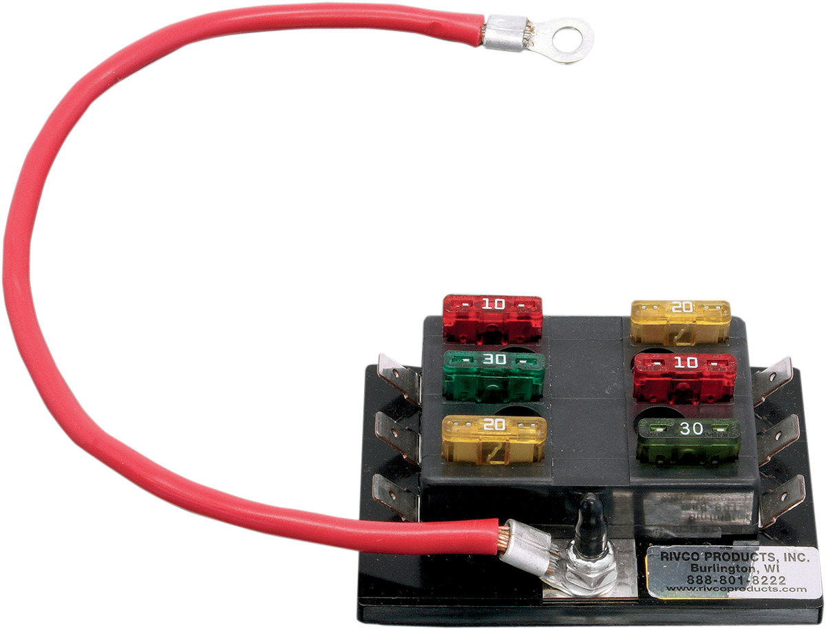 RIVCO PRODUCTS 6-Circuit Fuse Terminal Block