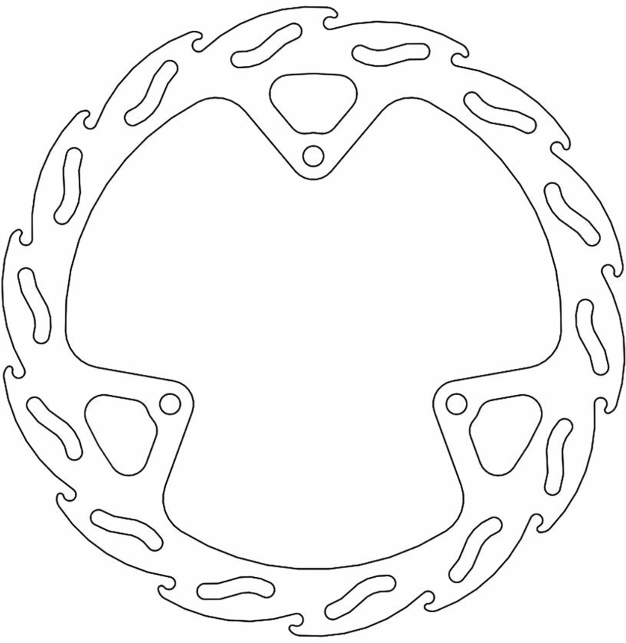 Moto-master Brake Rotor - Front - Flame 2002-2022 KTM 65 SX / 2017-2022 Husqvarna TC65 / 2021-2022 Gas Gas MC 65