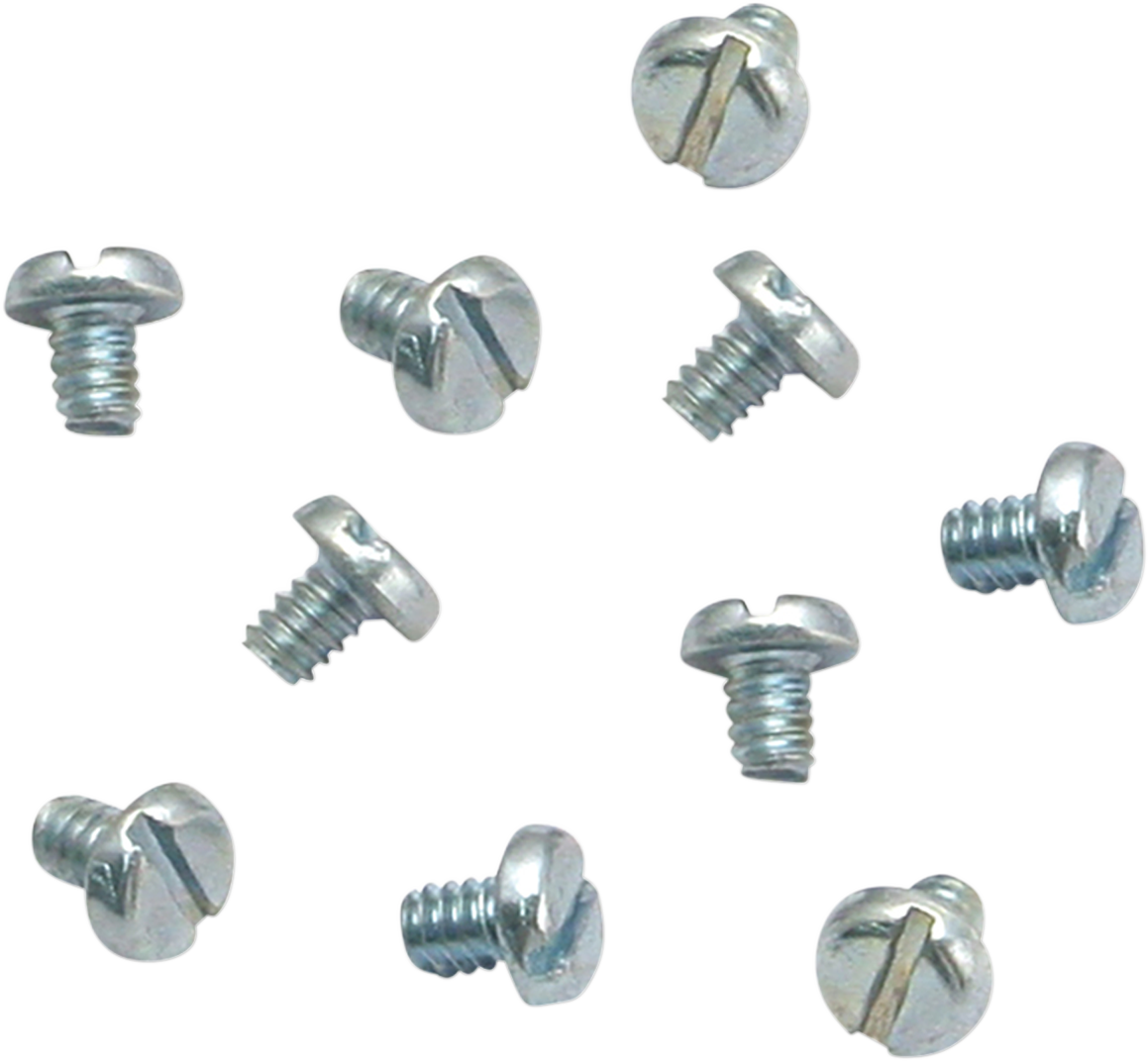 S&s cycle Slotted Pan Head Screws - 10 Pack
