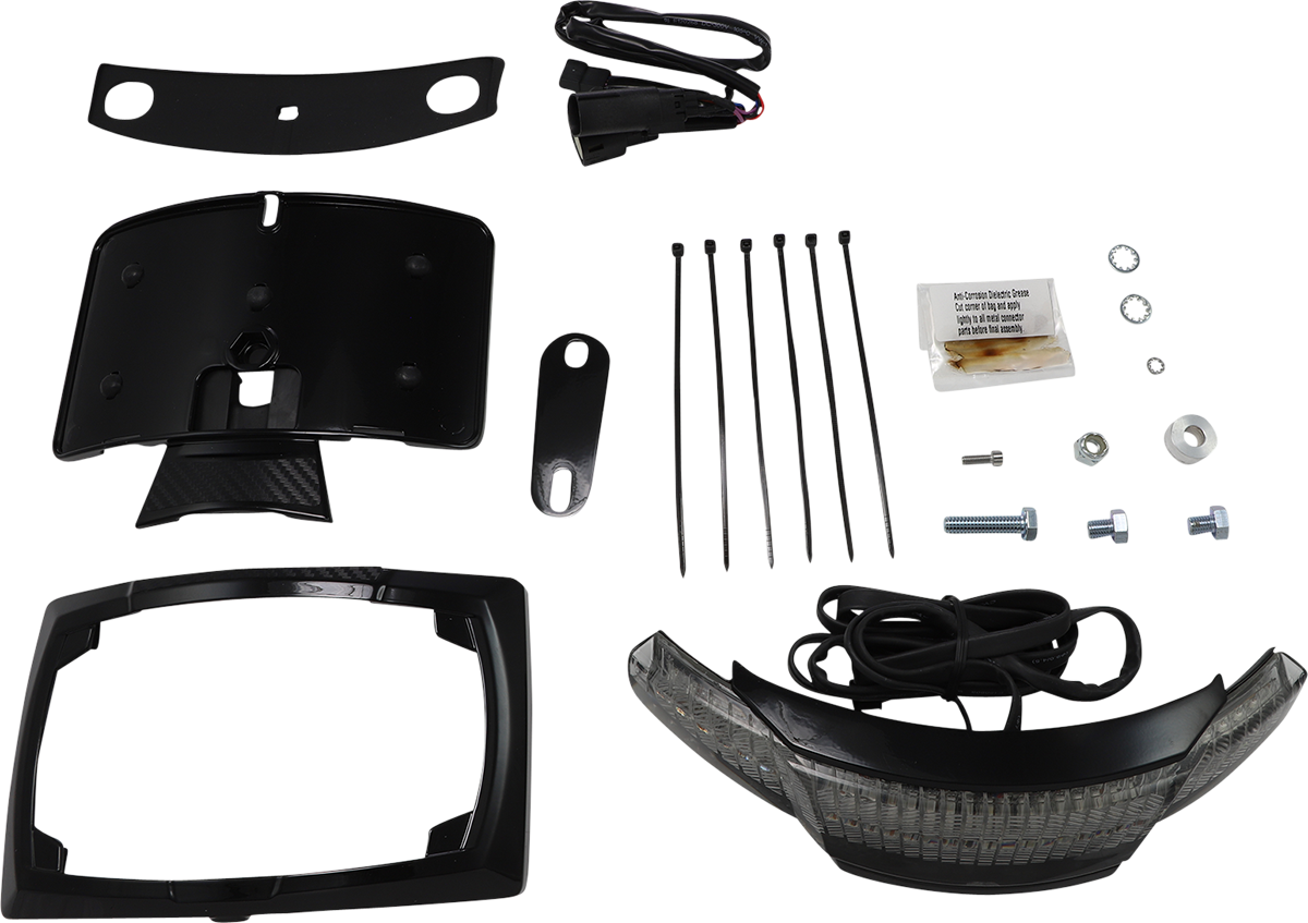 Ciro Tailight With License Plate Holder For Harley Touring 2010-2013