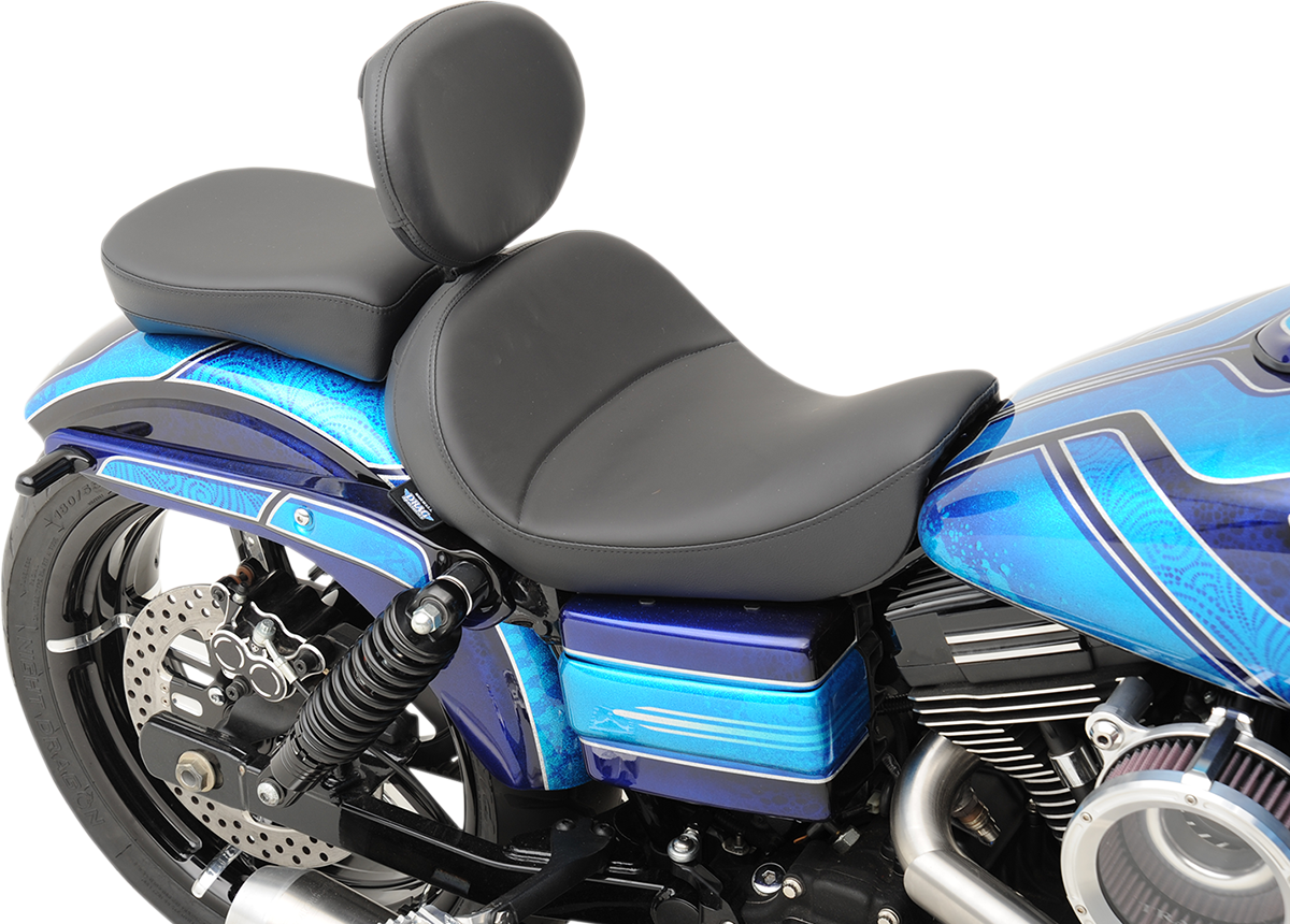 Drag specialties seats Solo Seat - Mild Stitched - Driver's Backrest - FXD/FLD '06-'17 Harley Davidson
