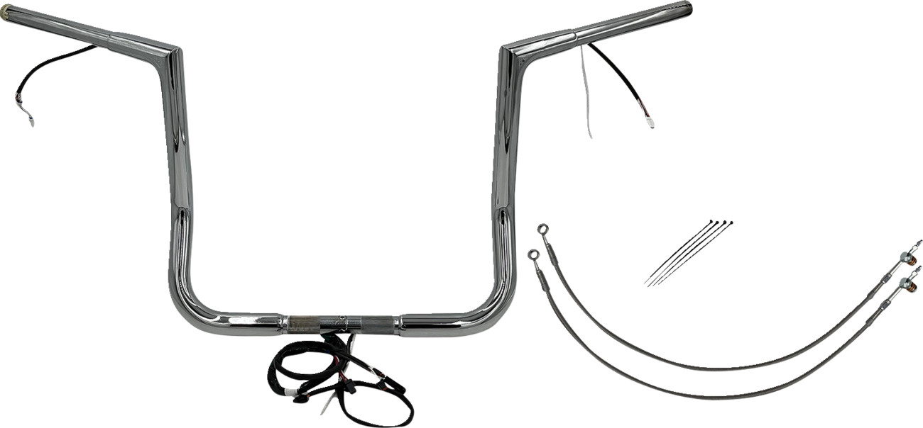 FAT BAGGERS INC. EZ Install Wired 1-1/4" Flat Top Handlebar Kit