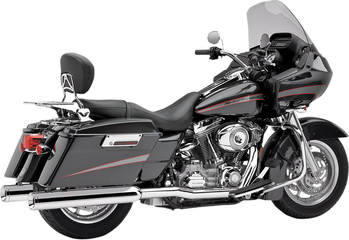 Cobra True Dual Headpipes - Chrome - '95-'06 FL Harley Davidson