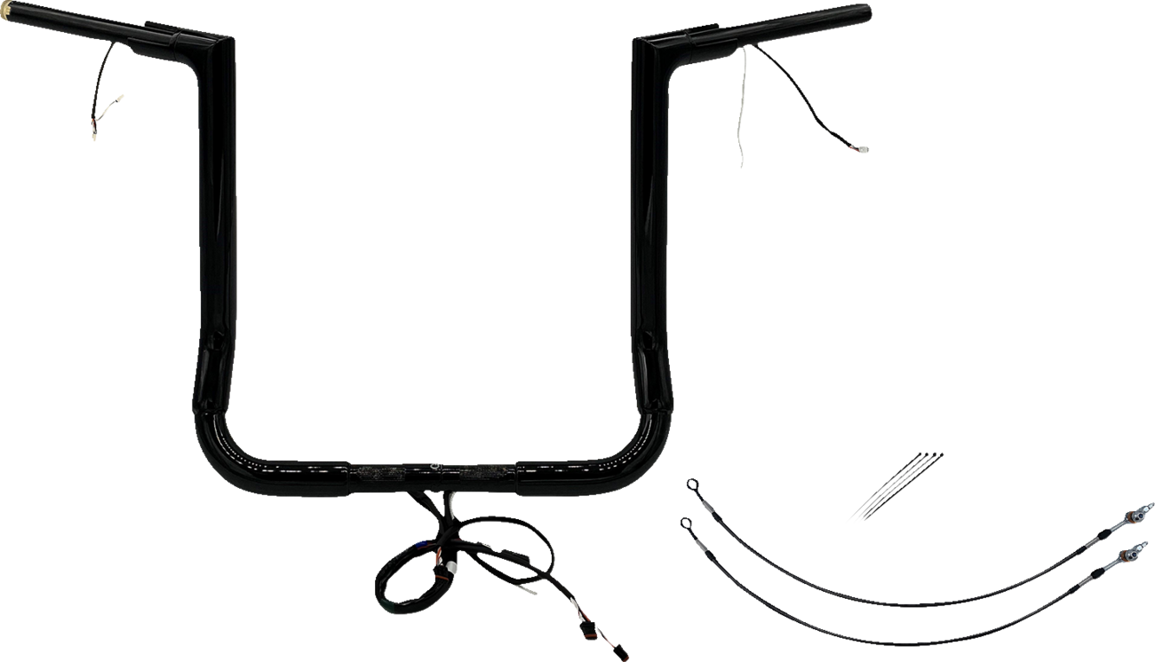 Fat Baggers Inc. 1 1/2" Wired Flat Top Handlebar Kit For Harley Touring 2016-2020