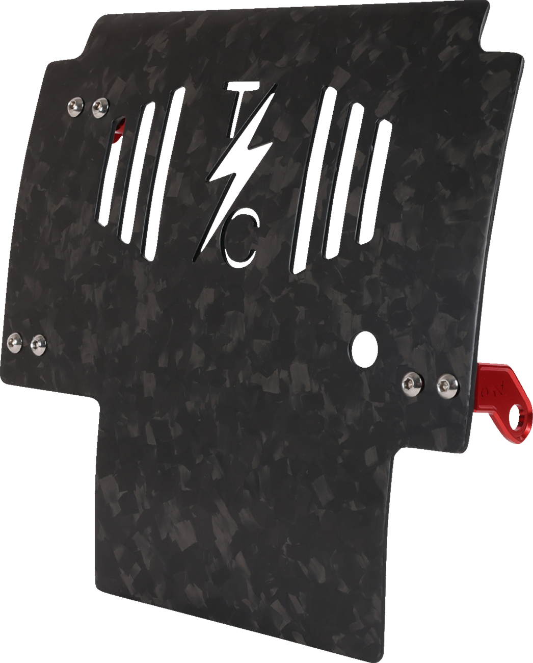Thrashin supply co. Skid Plate - Carbon Fiber/Forged - With Red Brackets - FLHX/FLTRX 2024-2024 Harley Davidson FLTRX Road Glide / 2024-2024 Harley Davidson FLHX Street Glide