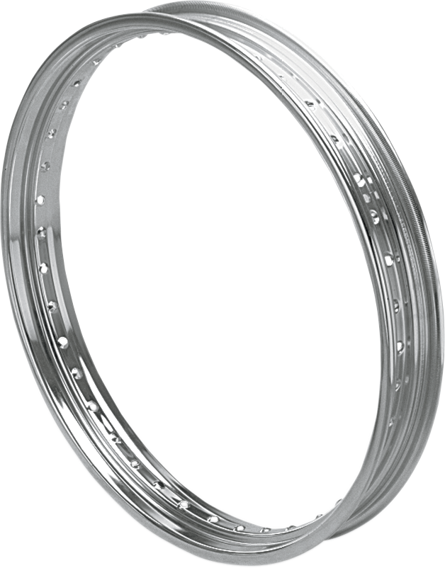 Drag specialties Rim - Drop Center - Rolled Edge - 40 Hole - Silver - 21x2.15
