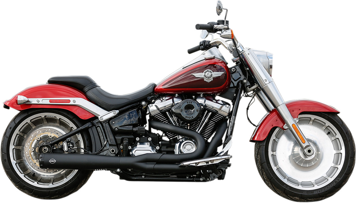 S&S Cycle 50-State Superstreet 2-Into-1 Exhaust System For Harley Softail 2018-2024