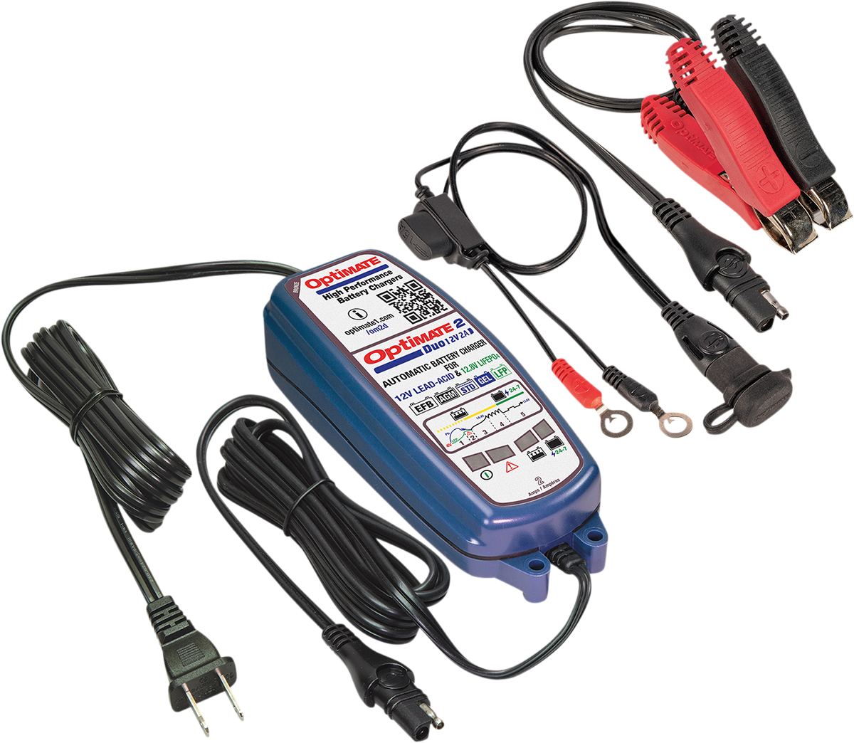 TECMATE Optimate™ 2 Duo Battery Charger/Maintainer