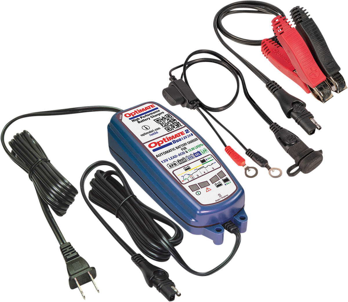 TECMATE OptiMate™ 2 Duo Battery Charger/Maintainer