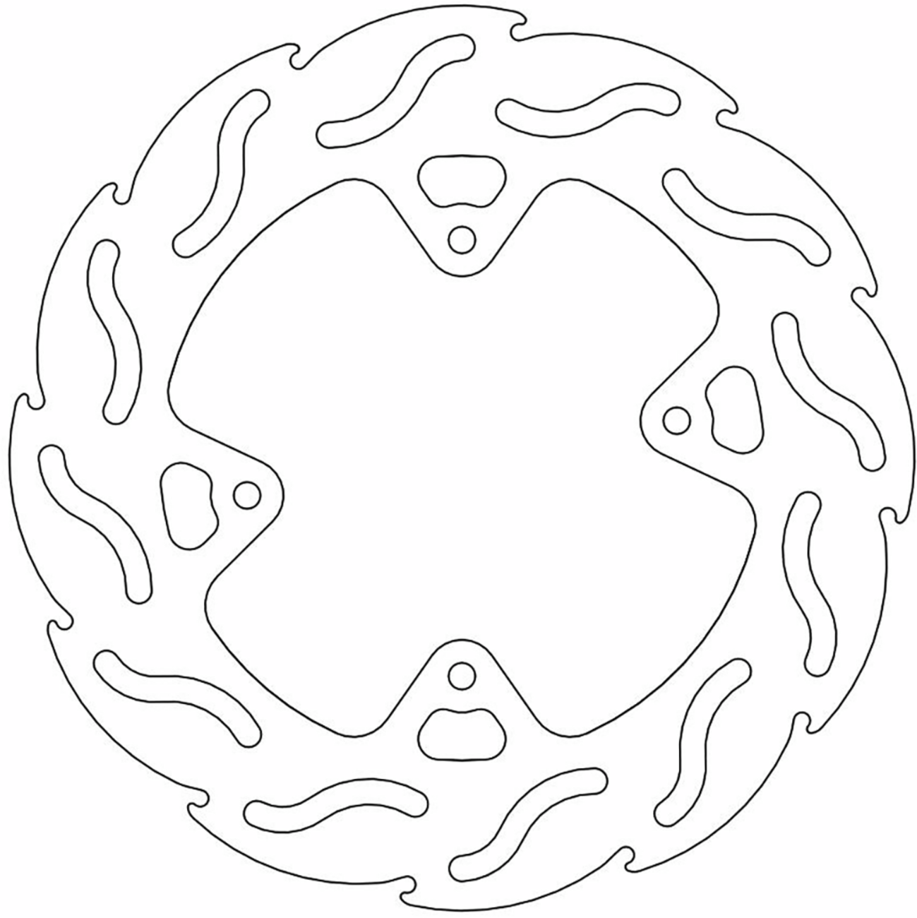 Moto-master Brake Rotor - Front - Flame Honda
