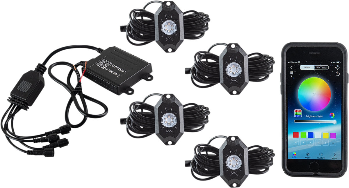 Moose Racing LED Rock Light Kit