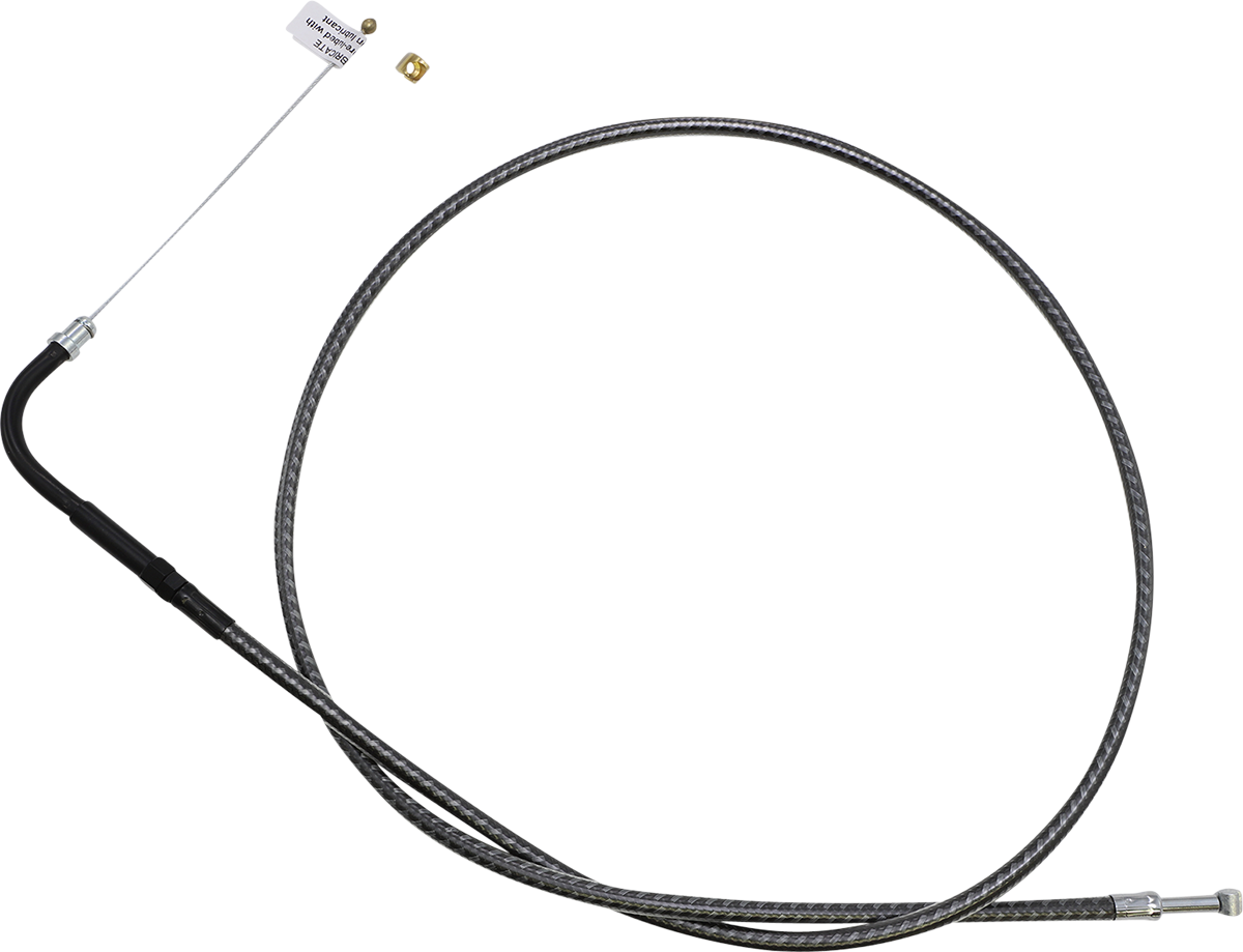 Magnum shielding KARBONFIBR Braided Throttle Cable - 39-1/2" Harley Davidson