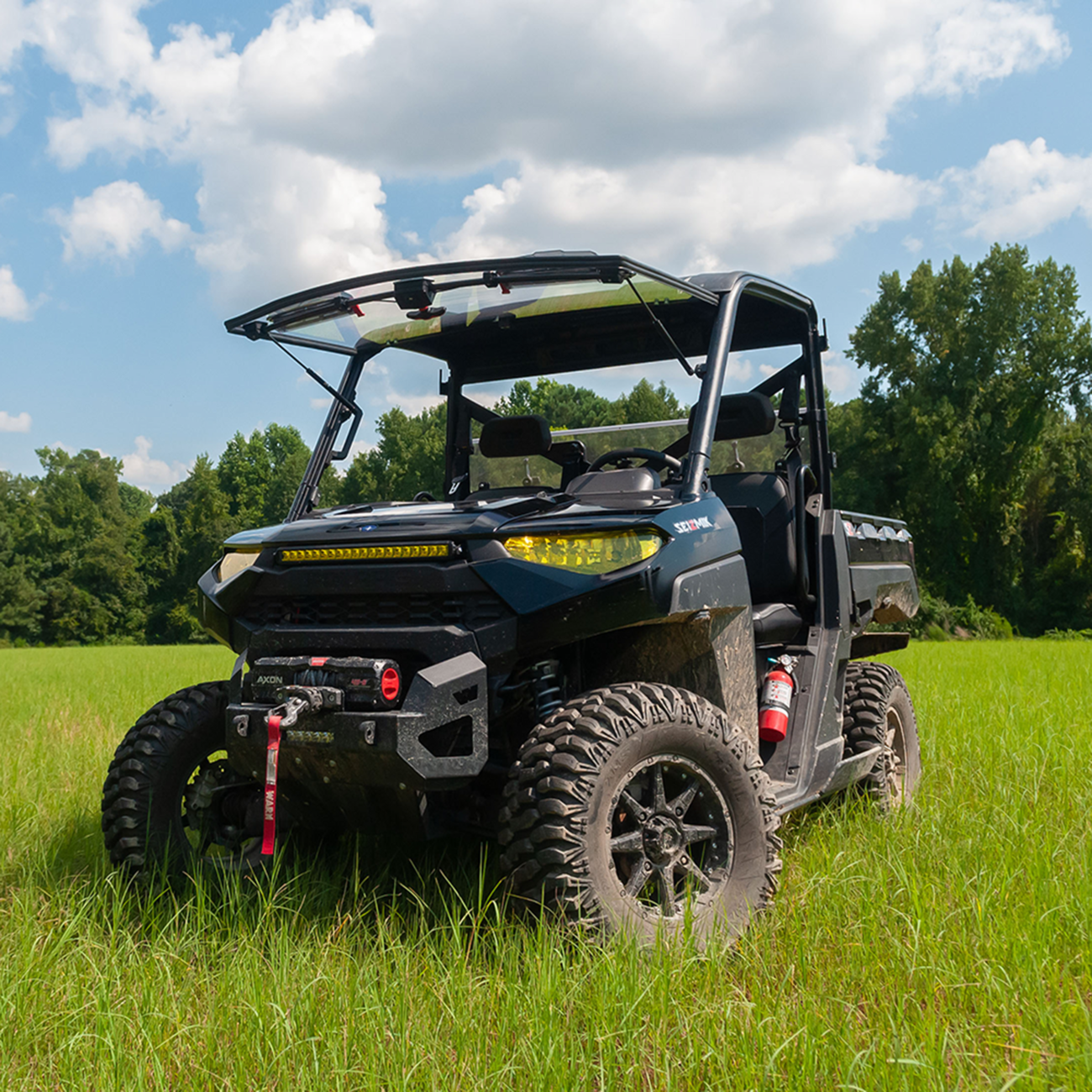 Seizmik Flip-Up Windshield With Vents Polaris Ranger XP 900 / 1000 / Crew 2013-2025
