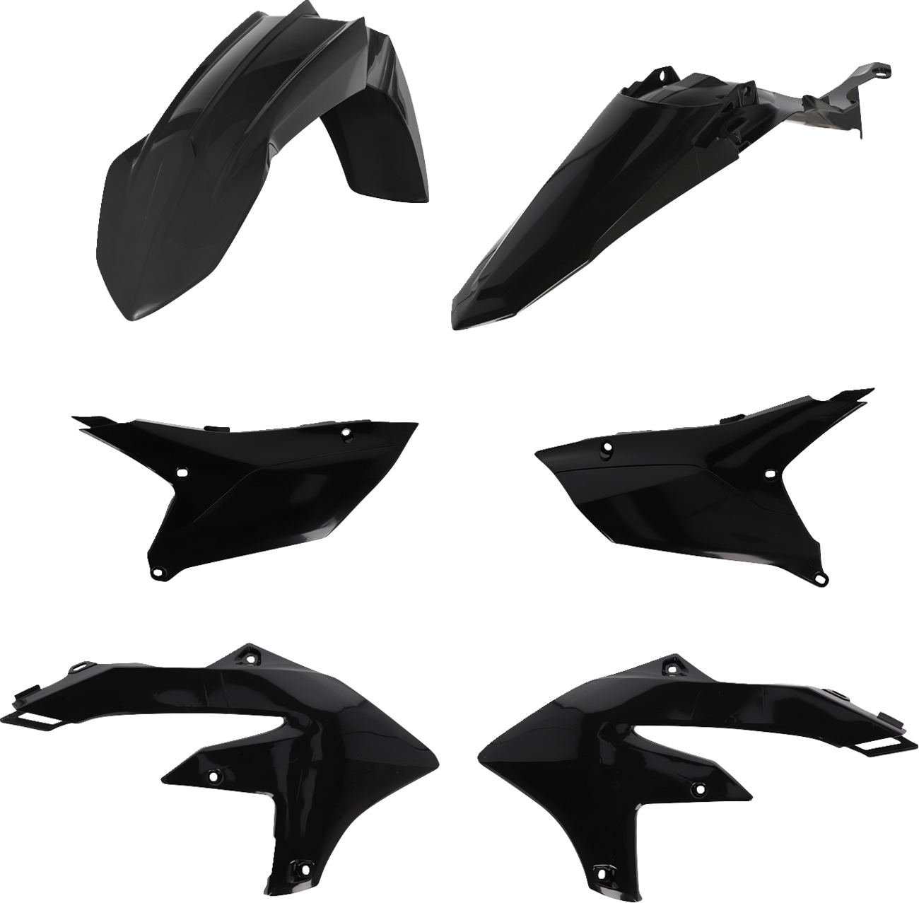 Acerbis Standard Body Kit - Black - WR 250/450 F '24-'25 2024-2025 Yamaha WR450F / 2025-2025 Yamaha WR250F