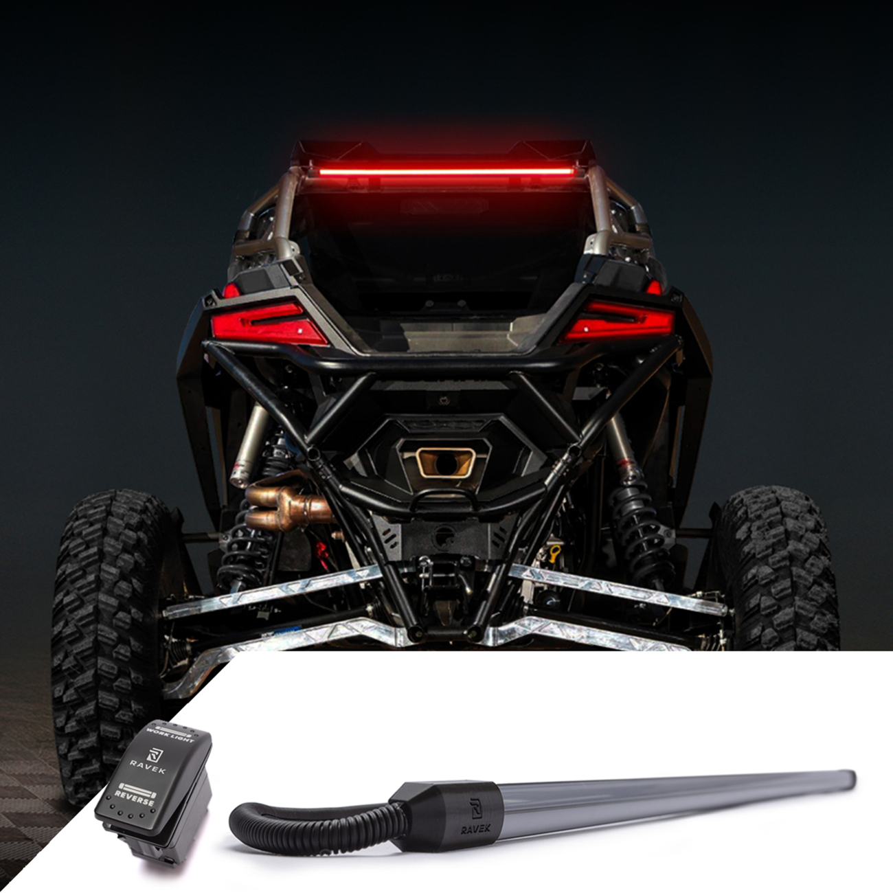 Ravek Multi-Function Taillight - RZR Pro with Ride Command Polaris