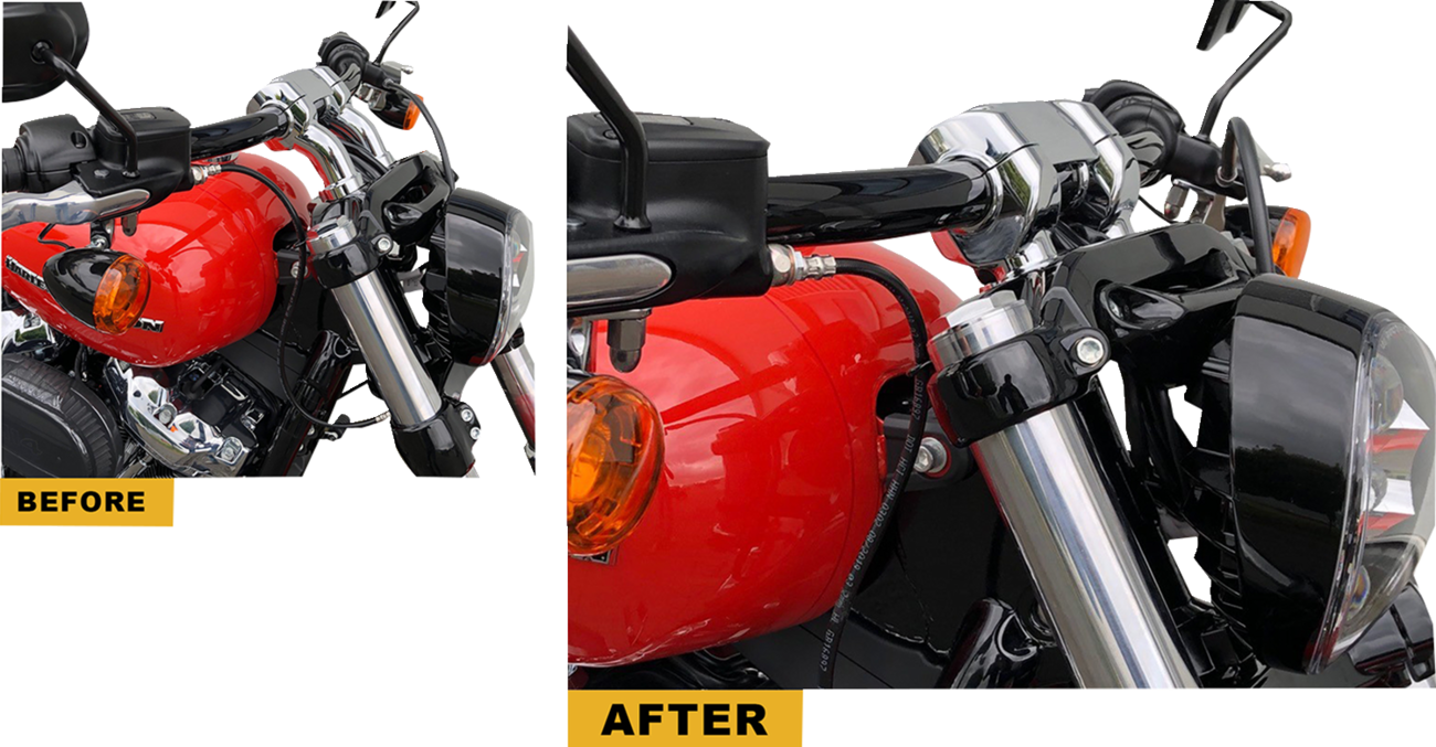 Kodlin usa Lower Risers - Black 2023-2024 Harley Davidson FXBR Breakout 117 / 2018-2019 Harley Davidson FXBR Breakout 107 / 2018-2020 Harley Davidson FXBRS Breakout 114