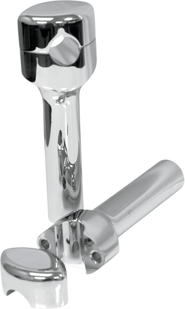 La choppers Hefty Smooth Handlebar Risers for 1-1/4" Handlebars - 6" - Chrome Suzuki/Yamaha/Kawasaki/Honda