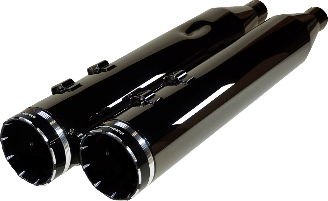 Khrome Werks HP-Plus 4.5" Slip-On Mufflers For Harley Touring 2017-2025