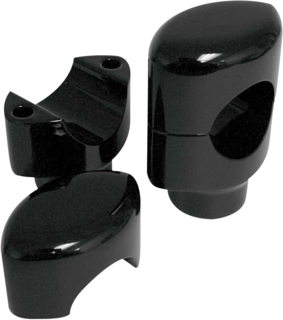 Drag specialties Big Buffalo Handlebar Risers - 1-1/2" - Black Kawasaki/Yamaha/Suzuki/Honda