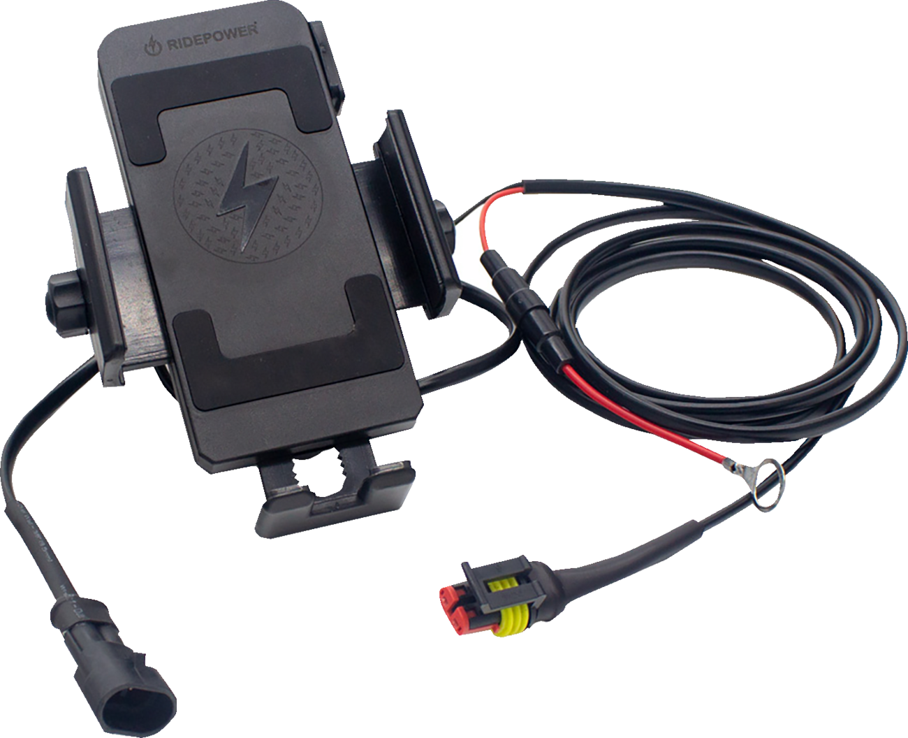 RIDEPOWER Phone Inductive Wireless Charging Mount with Quick Disconnect Power Cable