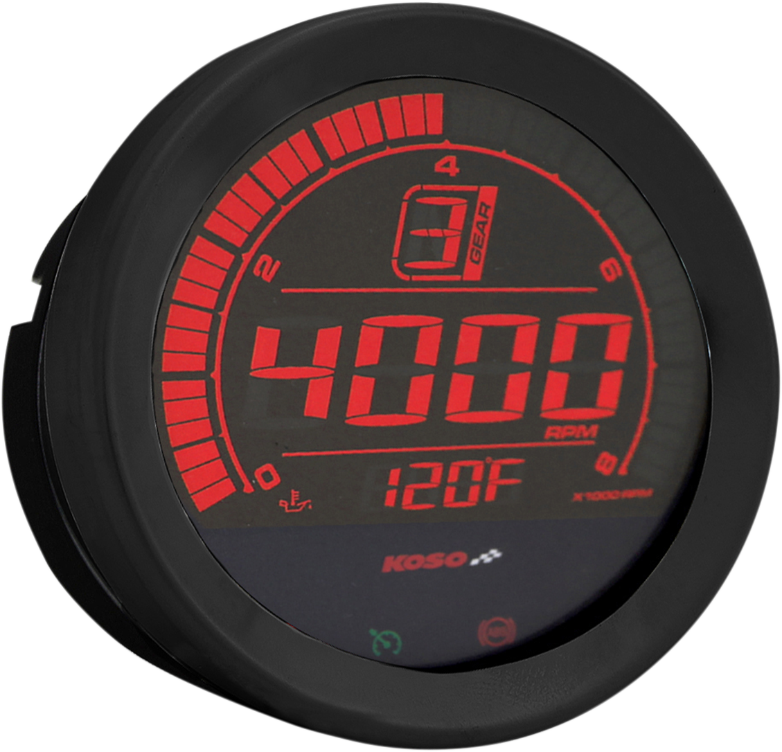 Koso north america 4" Tachometer - Black Harley Davidson
