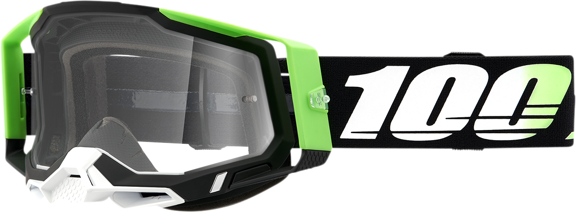 100% Racecraft 2 Goggle - Kalkuta - Clear Lens