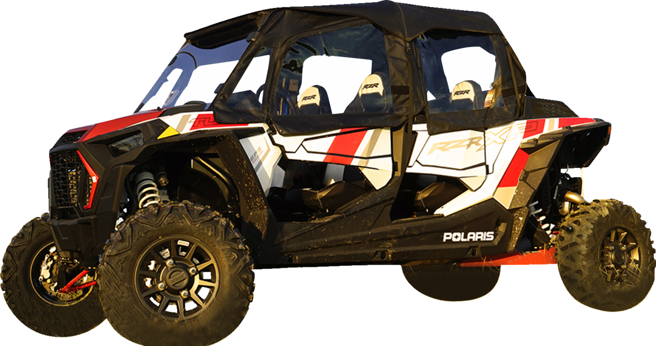 Seizmik Soft Doors With Middle / Rear Windows Polaris RZR 4 XP 2014-2018