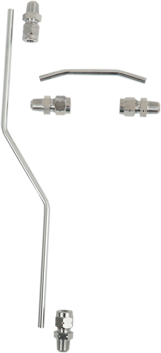 Drag specialties Rocker Oil Line Set - Chrome - Shovelhead Harley Davidson