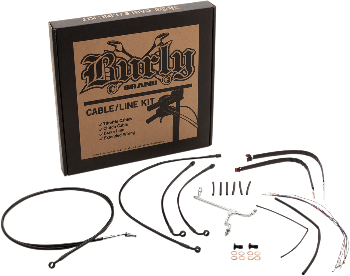 Burly Handlebar Cable Installation Kit For Harley Road King / Glide w/ ABS 2017-2020