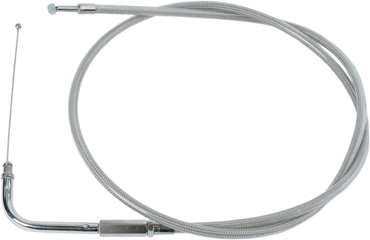 Drag Specialties Stainless Braided Throttle Cable