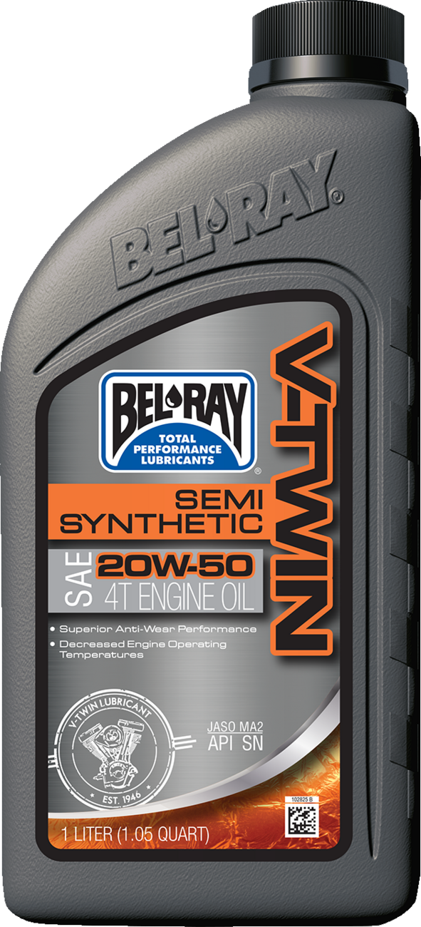 BEL-RAY V-Twin Semi-Synthetic 4-Stroke Engine Oil